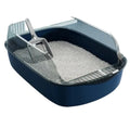 Semi-Enclosed Cat Litter Box