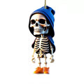 Halloween Skeleton Car Mirror Hanging Ornament