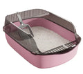 Cat Litter Box Semi-enclosed Thickening Kitty Sandbox High Side Splashproof Pet Bedpans Supplies Pet Toilet Kitten Tray Bedpan